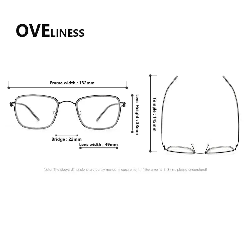 Women's Polygon Full Rim Titanium Prescription Glasses 381048 — view 2 | Rx Spectacle