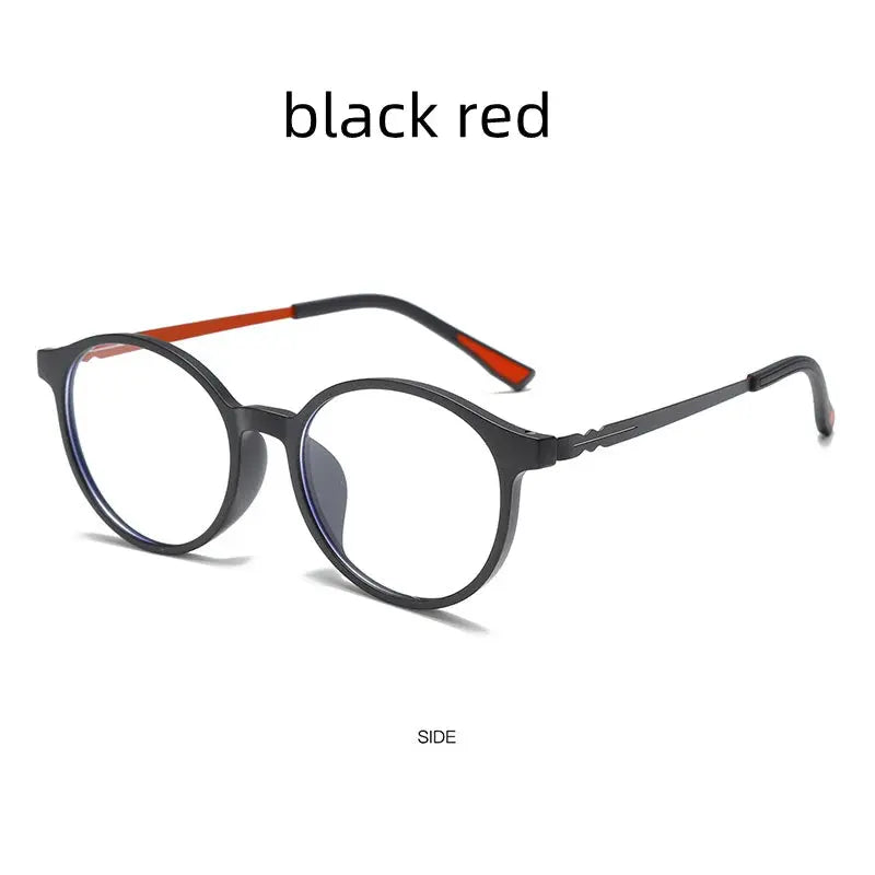 Unisex Round Full Rim Titanium Prescription Glasses 241172 — view 6 | Rx Spectacle