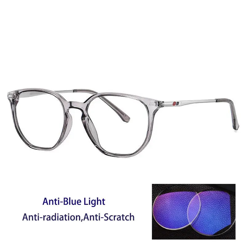 Unisex Square Full Rim Titanium Prescription Glasses 691001 — view 4 | Rx Spectacle