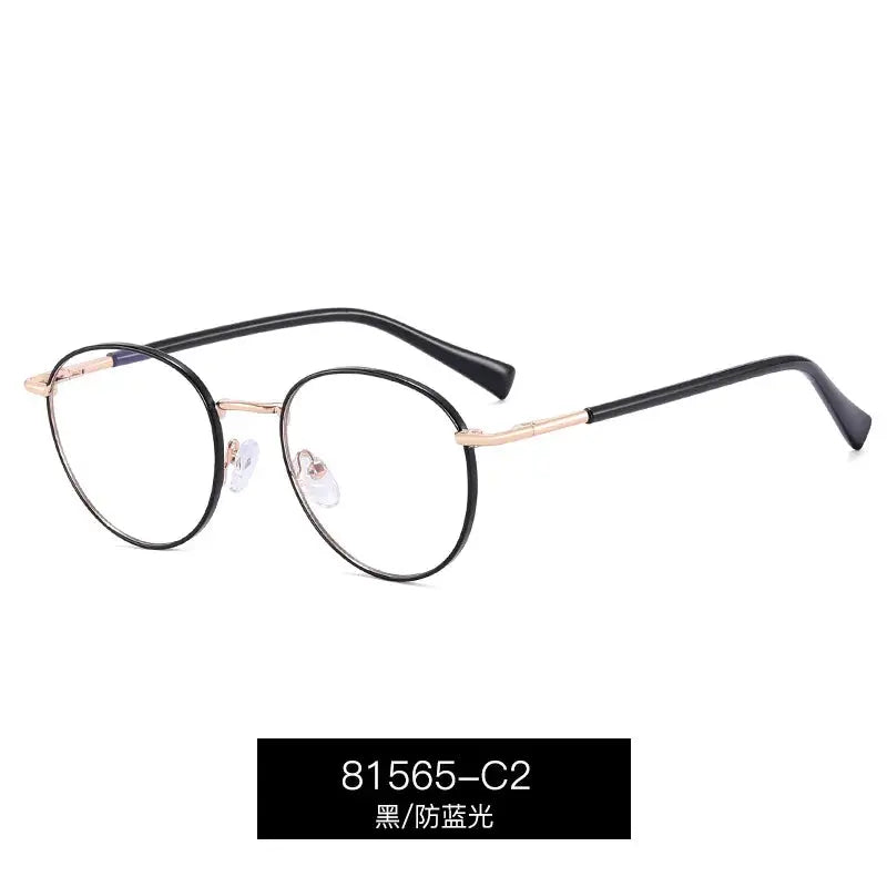 Women's Oval Full Rim Alloy Prescription Glasses 81565 — view 6 | Rx Spectacle