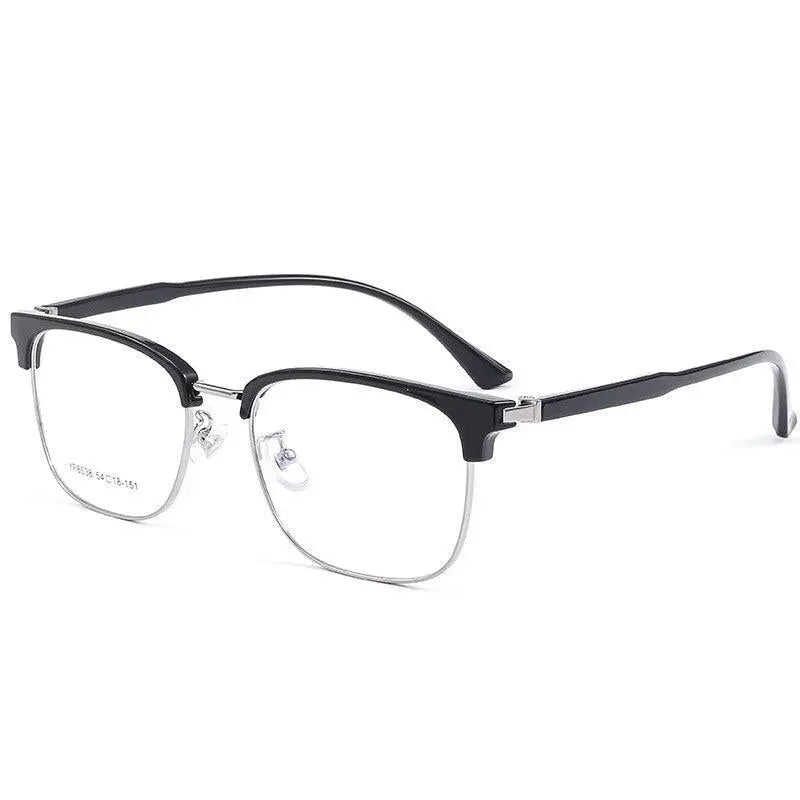 Men's Square Full Rim Acetate Prescription Glasses 8538YF — view 4 | Rx Spectacle