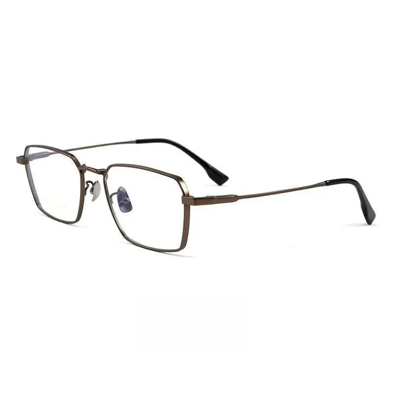 Men's Square Full Rim Titanium Prescription Glasses 205ct — view 2 | Rx Spectacle