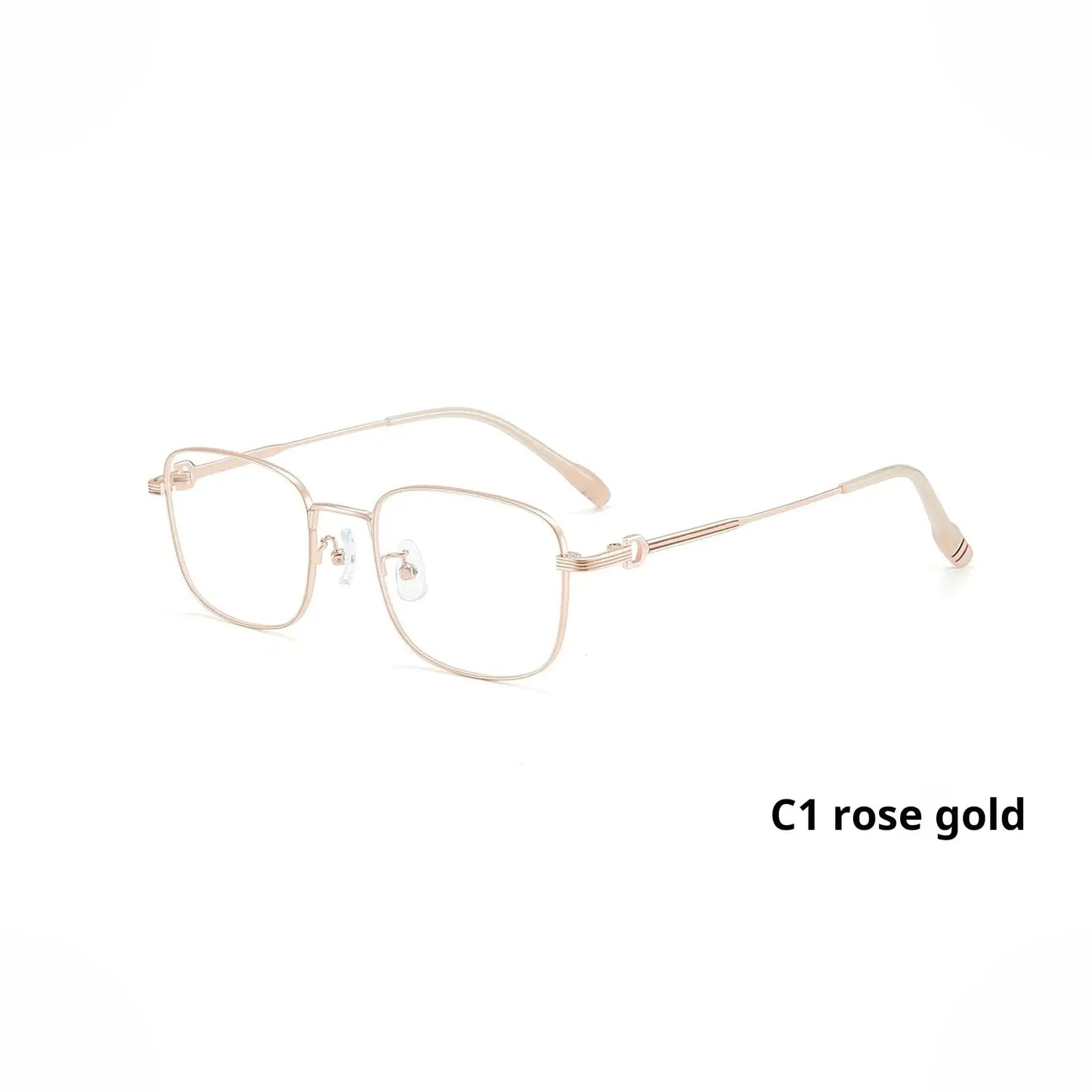 Unisex Square Full Rim Alloy Prescription Glasses 758232 — view 7 | Rx Spectacle