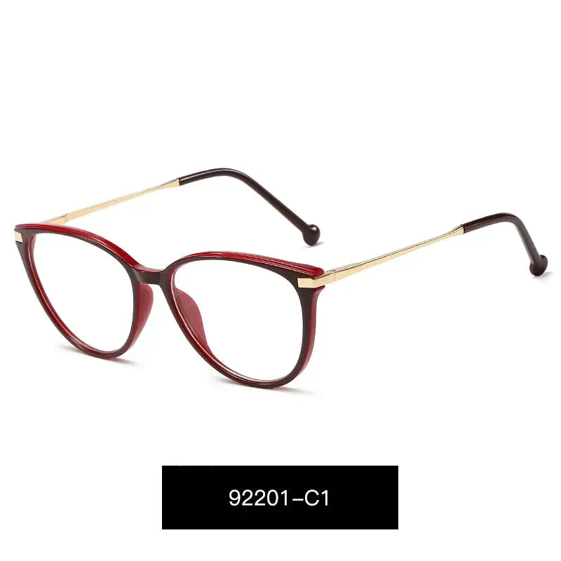 Women's Cat Eye Full Rim TR90 Prescription Glasses 92201 — view 5 | Rx Spectacle
