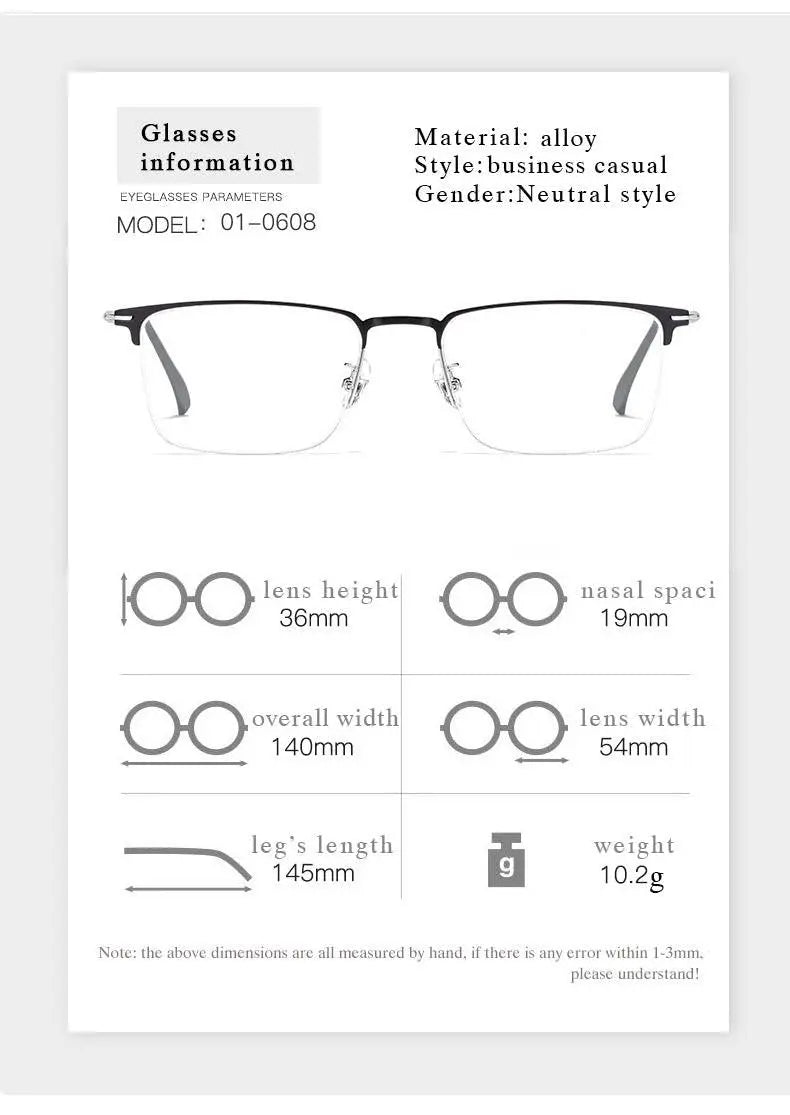 Men's Full Rim Prescription Glasses 0608-0606 — view 14 | Rx Spectacle