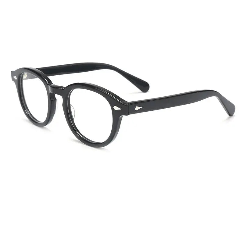 Unisex Oval Full Rim Acetate Prescription Glasses 80122 — view 8 | Rx Spectacle