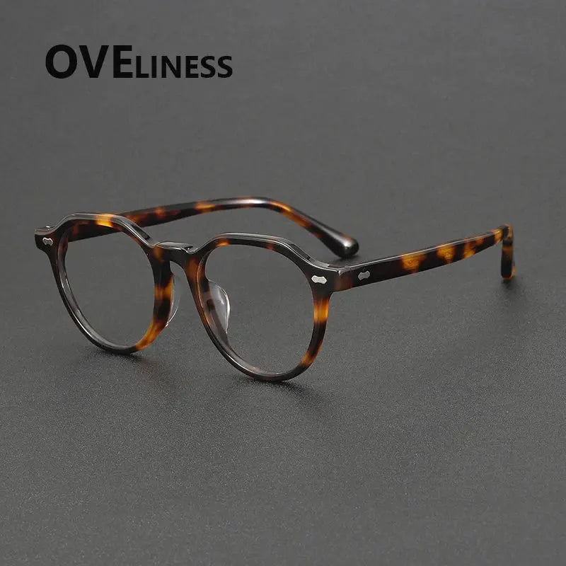 Unisex Oval Full Rim Acetate Prescription Glasses 88098 — view 4 | Rx Spectacle