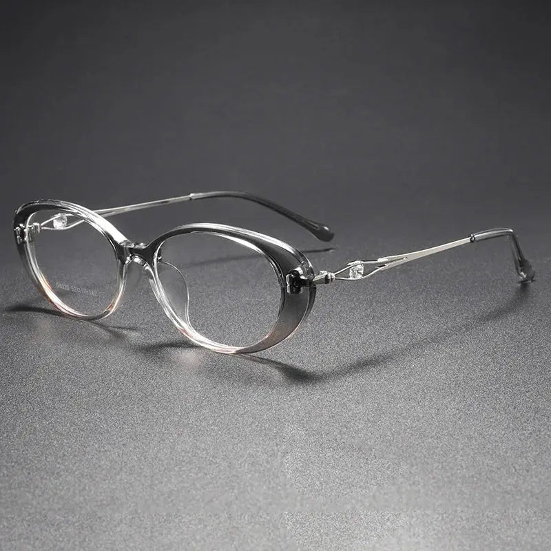 Women's Oval Full Rim TR90 Prescription Glasses 726020 — view 6 | Rx Spectacle
