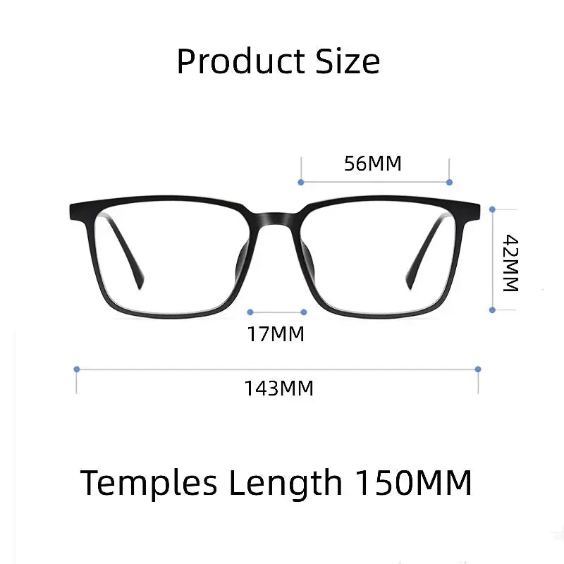 Unisex Square Full Rim Titanium Prescription Glasses 499007 — view 2 | Rx Spectacle