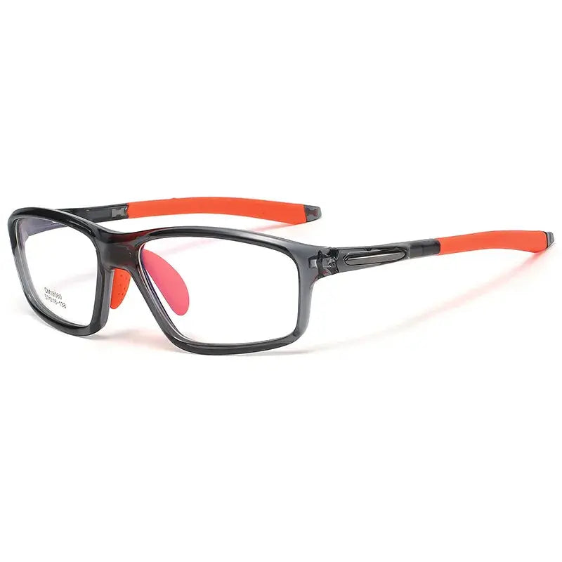 Men's Square Full Rim Titanium Sports Glasses 818080 — view 4 | Rx Spectacle
