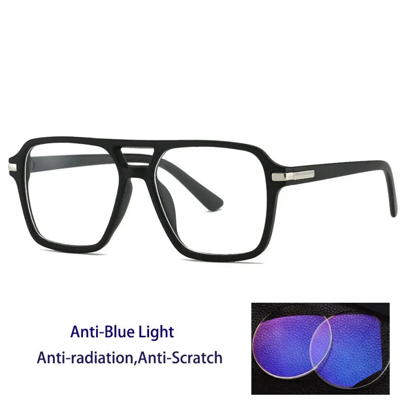 Unisex Square Full Rim Double Bridge Prescription Glasses 882200 — view 5 | Rx Spectacle