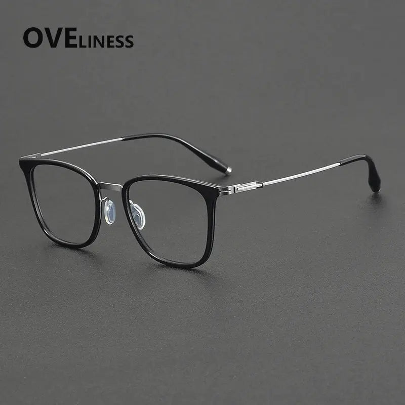 Women's Square Full Rim Titanium Prescription Glasses 22507 — view 3 | Rx Spectacle