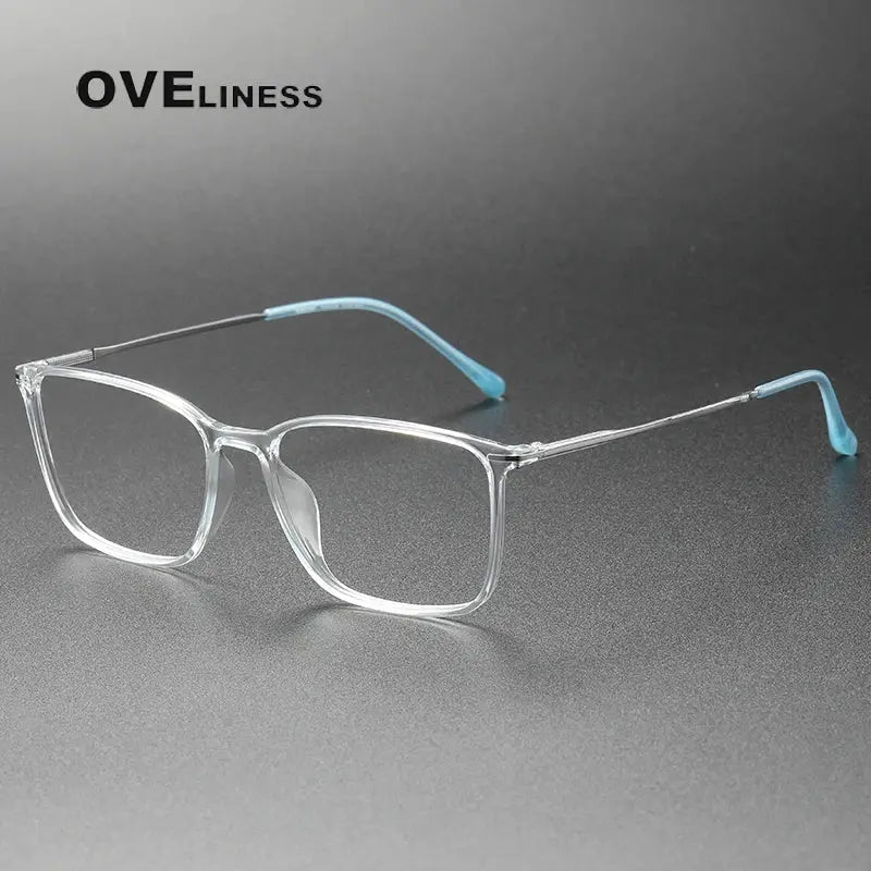 Women's Square Full Rim Titanium Prescription Glasses 328636 — view 7 | Rx Spectacle