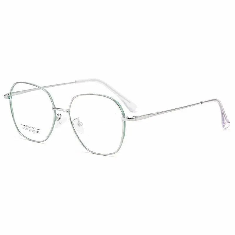 Unisex Polygon Full Rim Alloy Prescription Glasses AC011 — view 5 | Rx Spectacle
