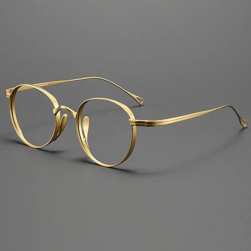 Women's Oval Full Rim Titanium Prescription Glasses 610519 — view 4 | Rx Spectacle