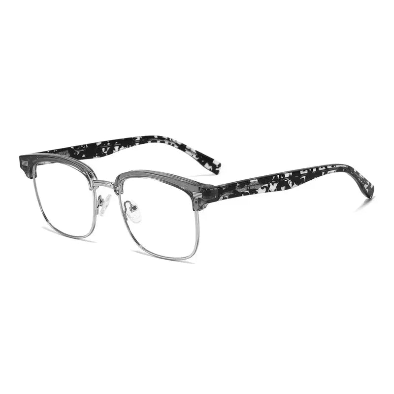 Unisex Square Full Rim Acetate Prescription Glasses 389291 — view 6 | Rx Spectacle