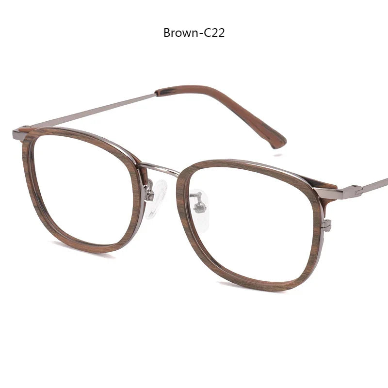 Women's Square Full Rim Titanium Prescription Glasses 809500 — view 5 | Rx Spectacle