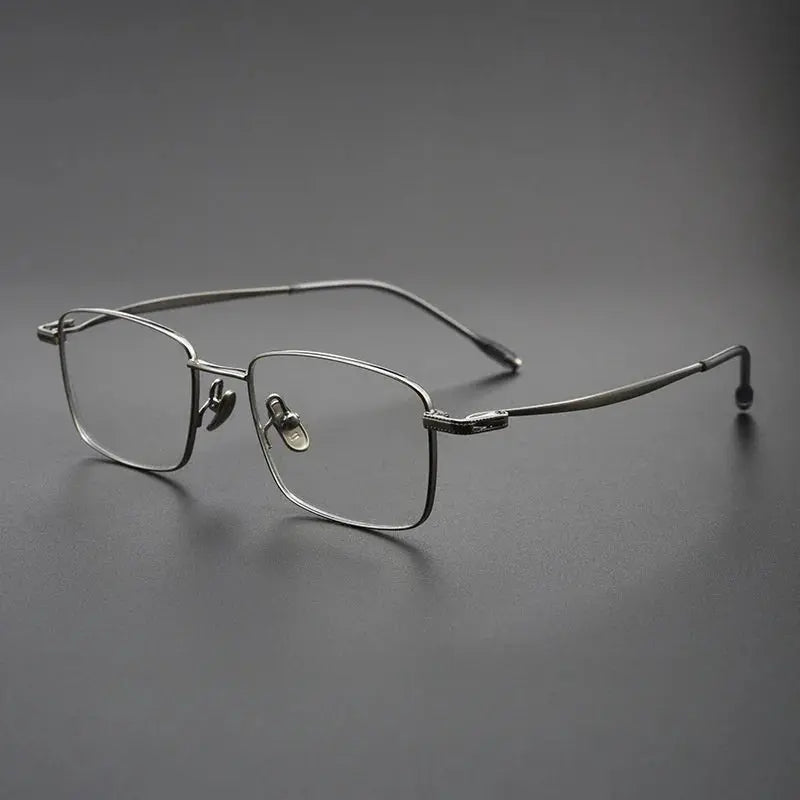 Women's Square Full Rim Titanium Prescription Glasses 78947 — view 4 | Rx Spectacle