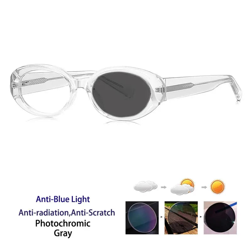Women's Oval Full Rim Acetate Reading Glasses 629033 — view 5 | Rx Spectacle