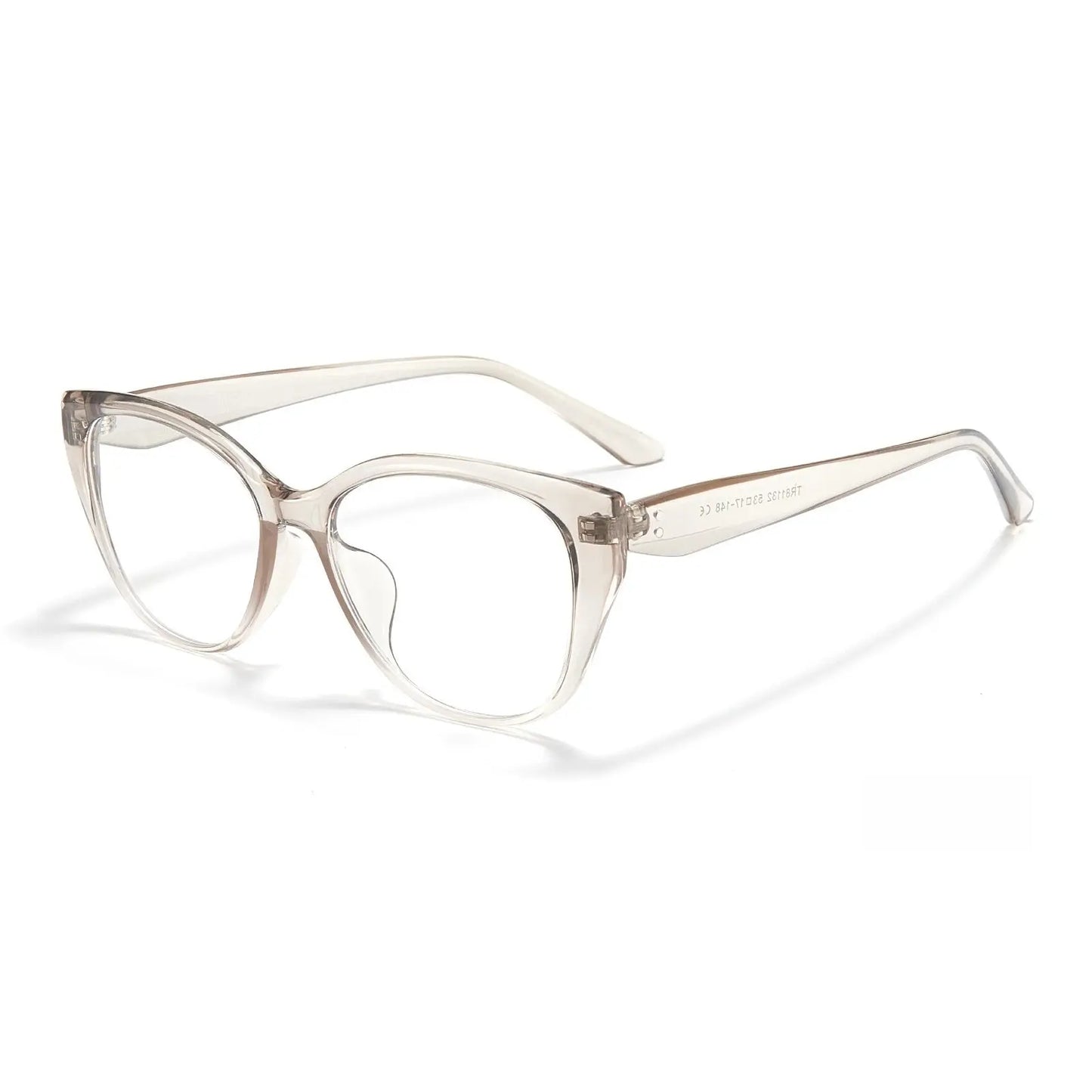 Women's Cat Eye Full Rim Titanium Prescription Glasses 81132 — view 3 | Rx Spectacle