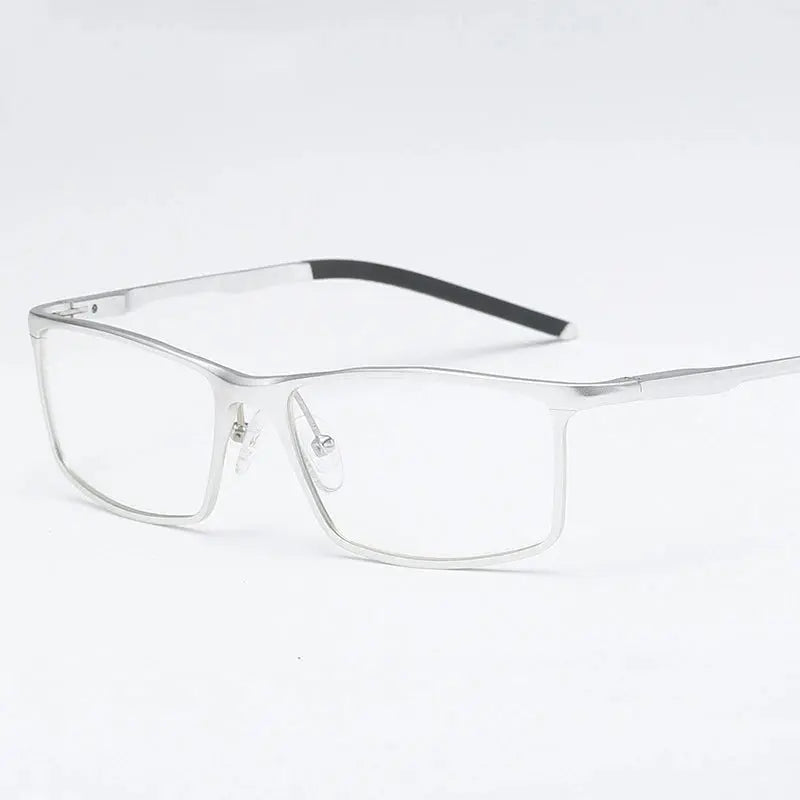 Men's Rectangular Full Rim Aluminum Prescription Glasses 607000 — view 5 | Rx Spectacle
