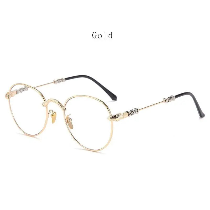 Unisex Oval Full Rim Alloy Reading Glasses 9003 — view 3 | Rx Spectacle