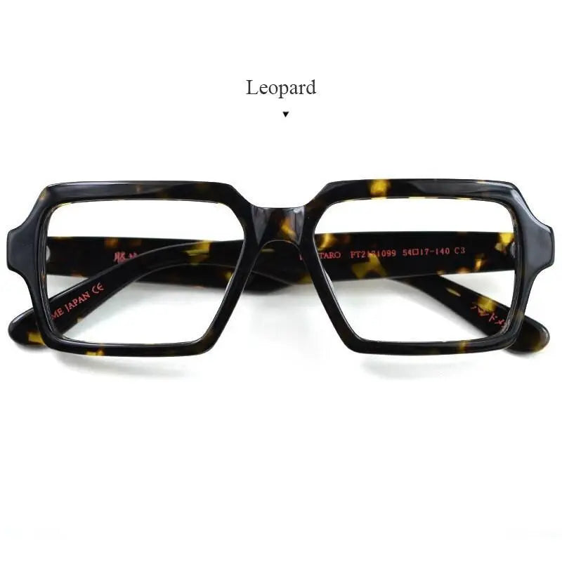 Men's Square Full Rim Acetate Oversized Prescription Glasses Ft2171099 — view 3 | Rx Spectacle