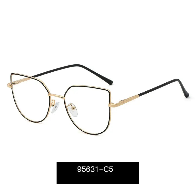 Women's Cat Eye Full Rim Alloy Prescription Glasses 195631 — view 4 | Rx Spectacle