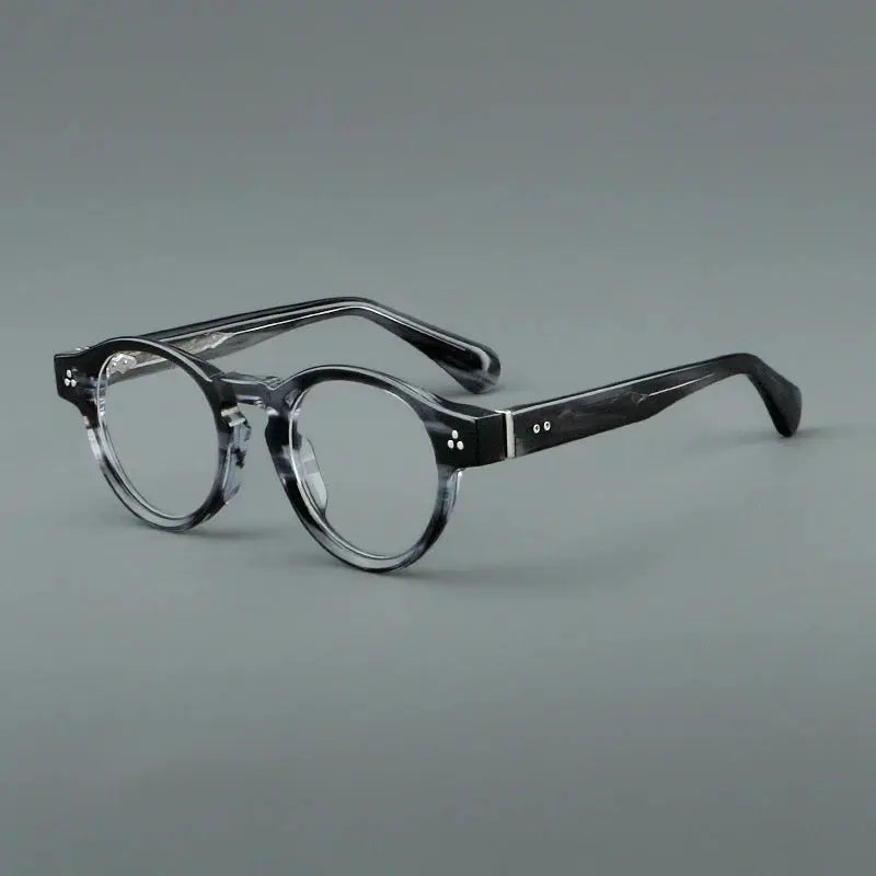 Unisex Oval Full Rim Acetate Prescription Glasses 255011 — view 4 | Rx Spectacle