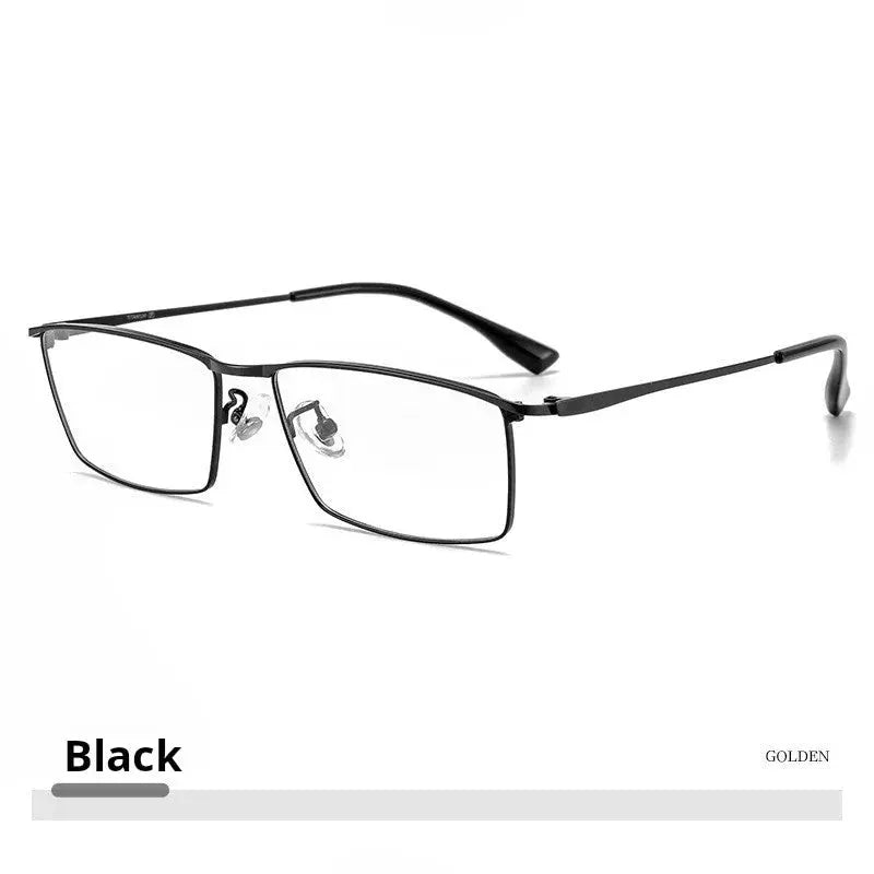 Women's Square Full Rim Titanium Prescription Glasses 85517 — view 3 | Rx Spectacle