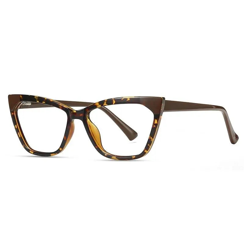 Women's Cat Eye Full Rim Titanium Prescription Glasses 2040 — view 3 | Rx Spectacle