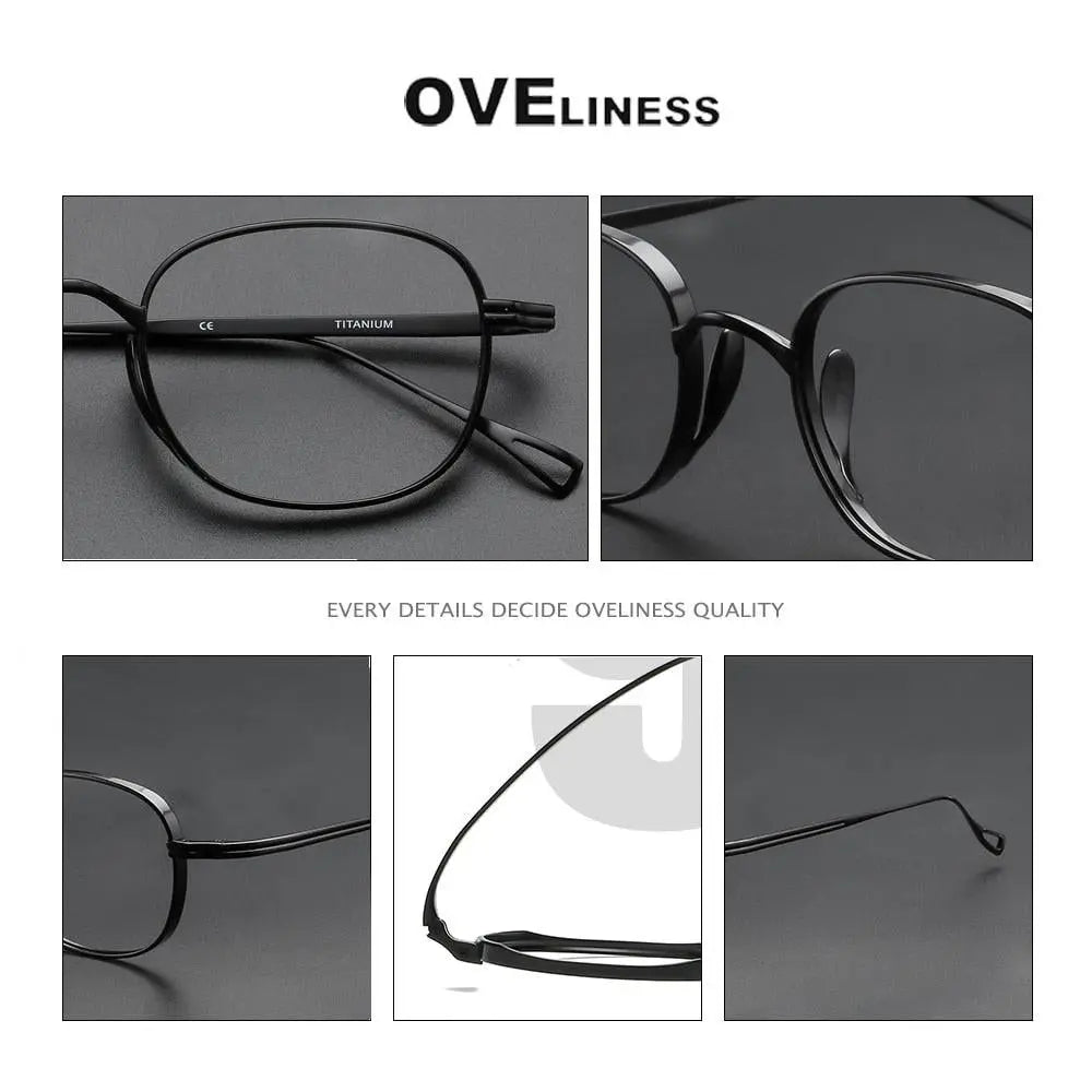 Unisex Round Full Rim Titanium Prescription Glasses 10518s — view 6 | Rx Spectacle