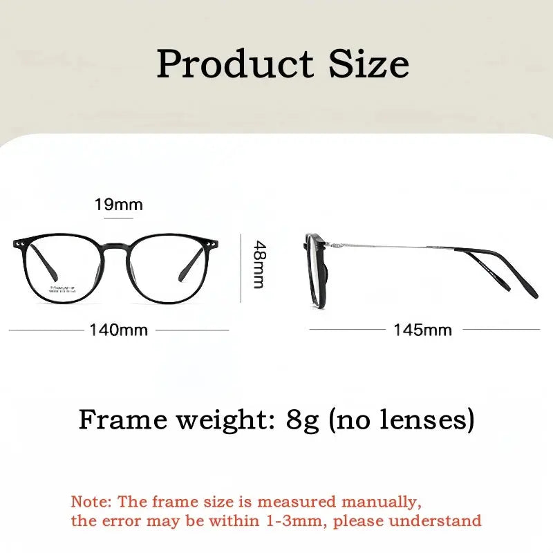 Unisex Square Full Rim Titanium Prescription Glasses 638309 — view 2 | Rx Spectacle