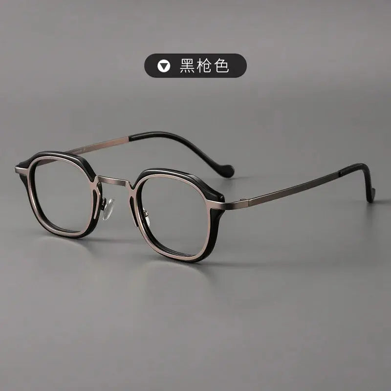 Women's Square Full Rim Titanium Prescription Glasses 192777 — view 4 | Rx Spectacle