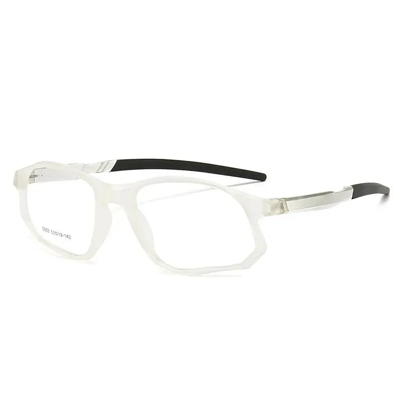 Unisex Square Full Rim TR90 Sports Glasses 5853 — view 4 | Rx Spectacle