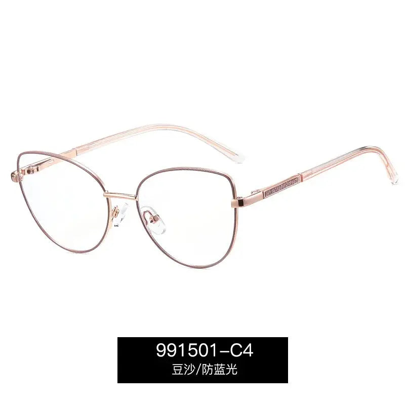 Unisex Cat Eye Full Rim Alloy Prescription Glasses 991501 — view 7 | Rx Spectacle
