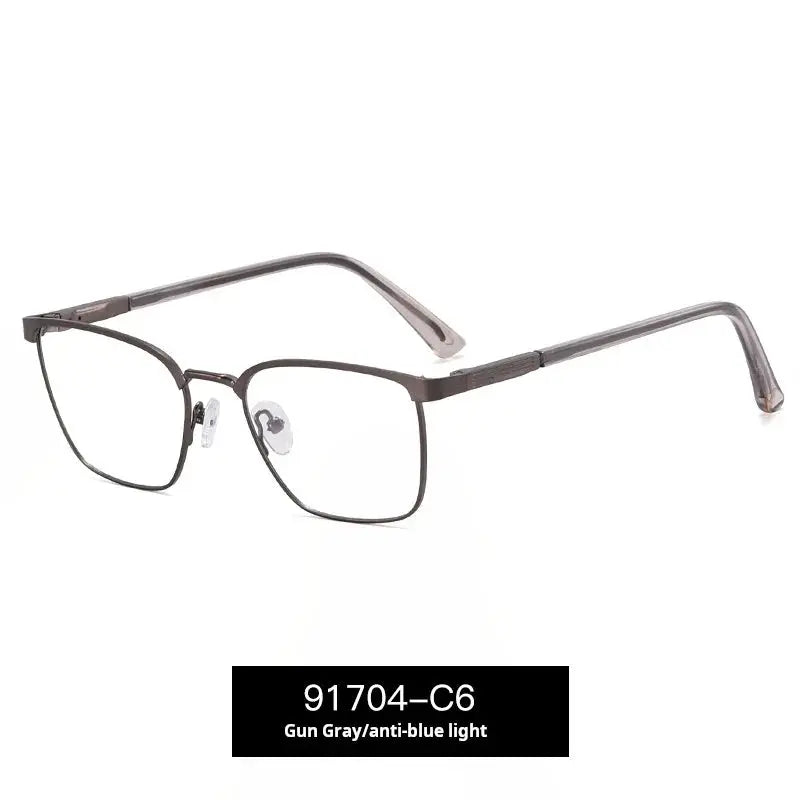 Square Full Rim Alloy Prescription Glasses 91704 — view 11 | Rx Spectacle