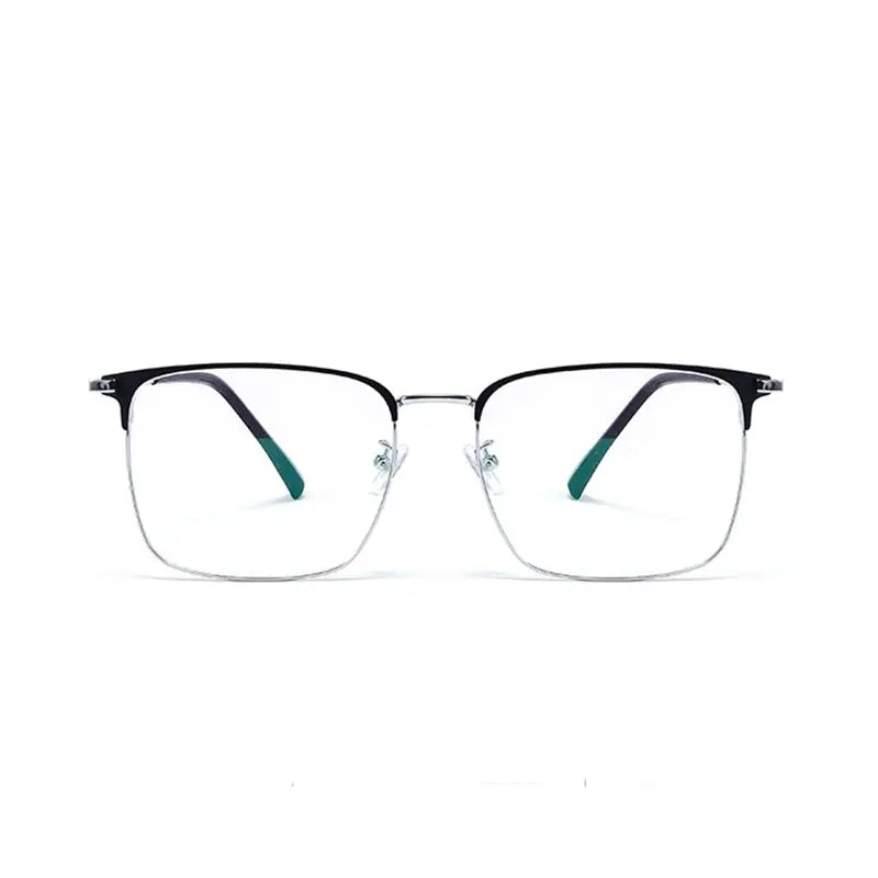 Men's Square Full Rim Titanium Prescription Glasses 3301 — view 4 | Rx Spectacle