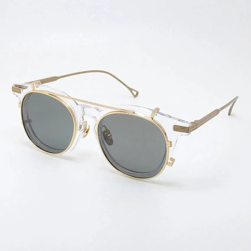 Unisex Round Full Rim Acetate Clip-On Prescription Glasses 0213 — view 1 | Rx Spectacle