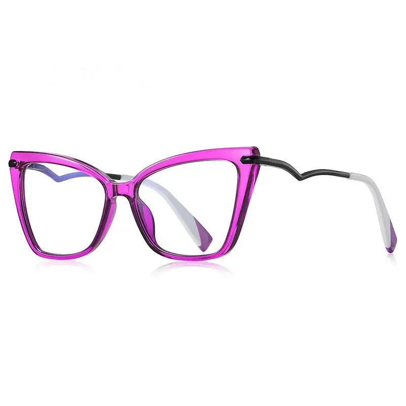 Women's Cat Eye Full Rim TR90 Prescription Glasses 21062 — view 4 | Rx Spectacle