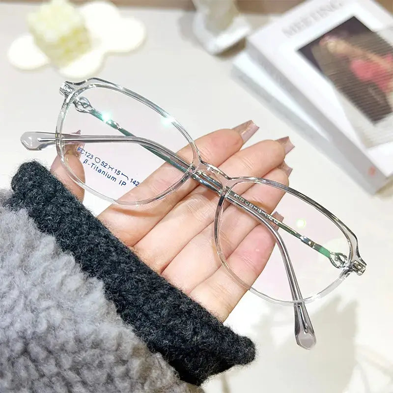 Women's Cat Eye Full Rim Alloy Prescription Glasses F123x — view 7 | Rx Spectacle