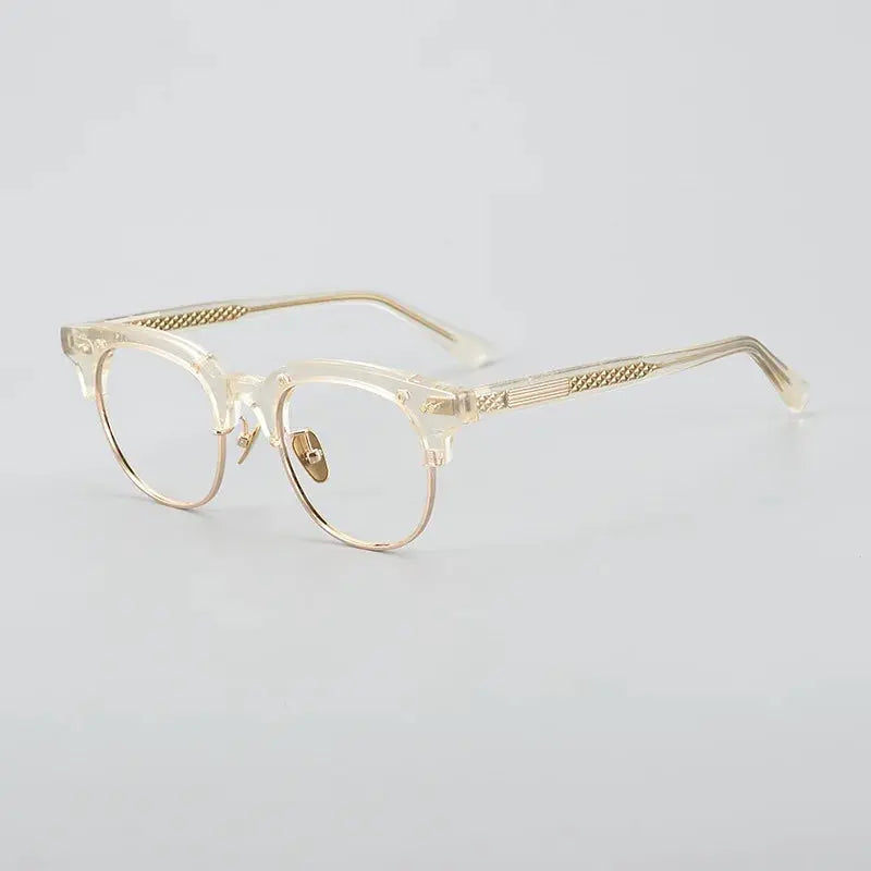 Unisex Square Full Rim Titanium Prescription Glasses 77015 — view 4 | Rx Spectacle