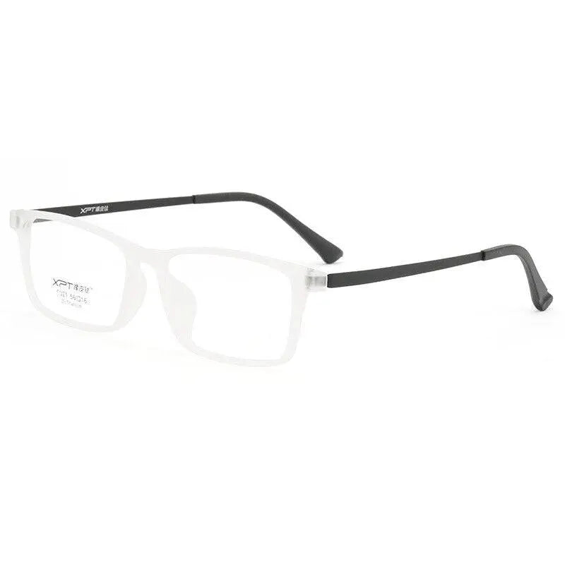 Men's Square Full Rim Titanium Prescription Glasses 9821 — view 6 | Rx Spectacle