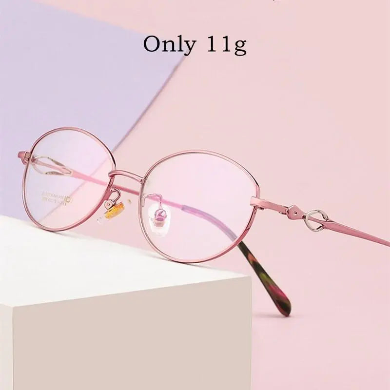 Women's Oval Full Rim Alloy Prescription Glasses 3524X — view 7 | Rx Spectacle