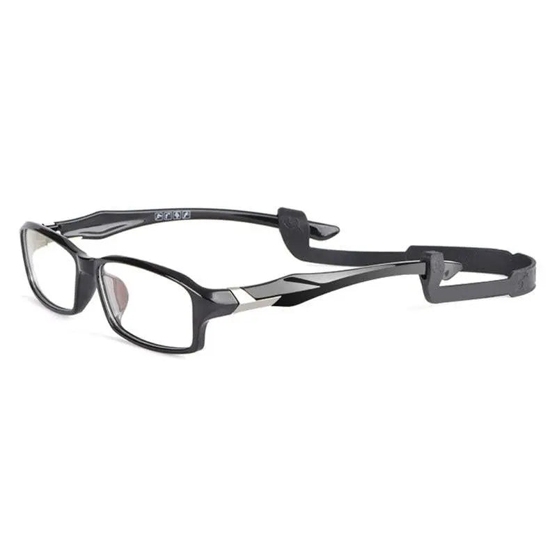 Men's Rectangular Full Rim TR90 Sports Glasses 6059 — view 11 | Rx Spectacle