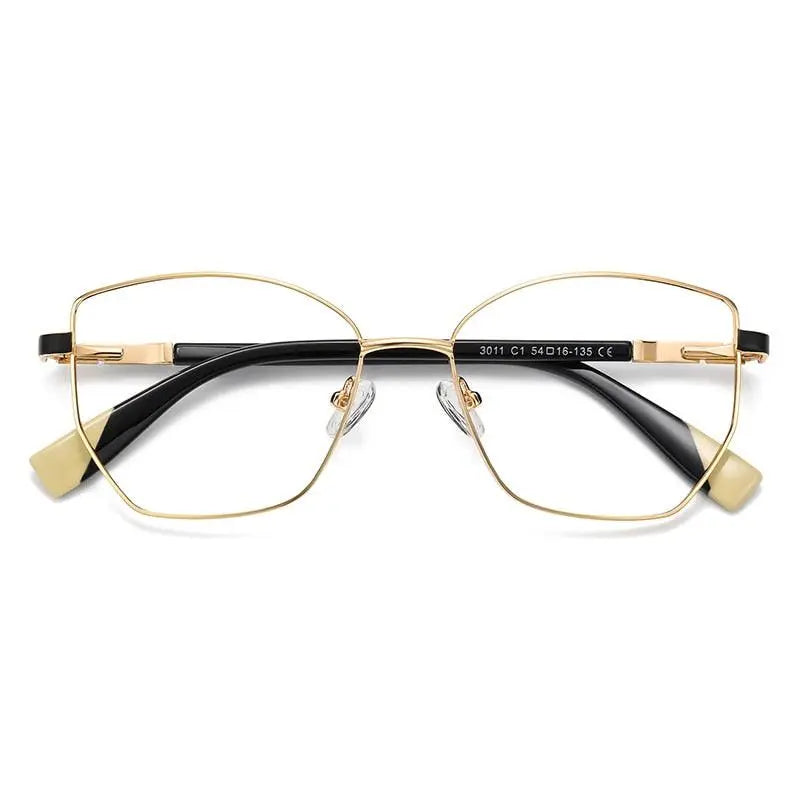 Unisex Square Full Rim Alloy Prescription Glasses 3011 — view 12 | Rx Spectacle