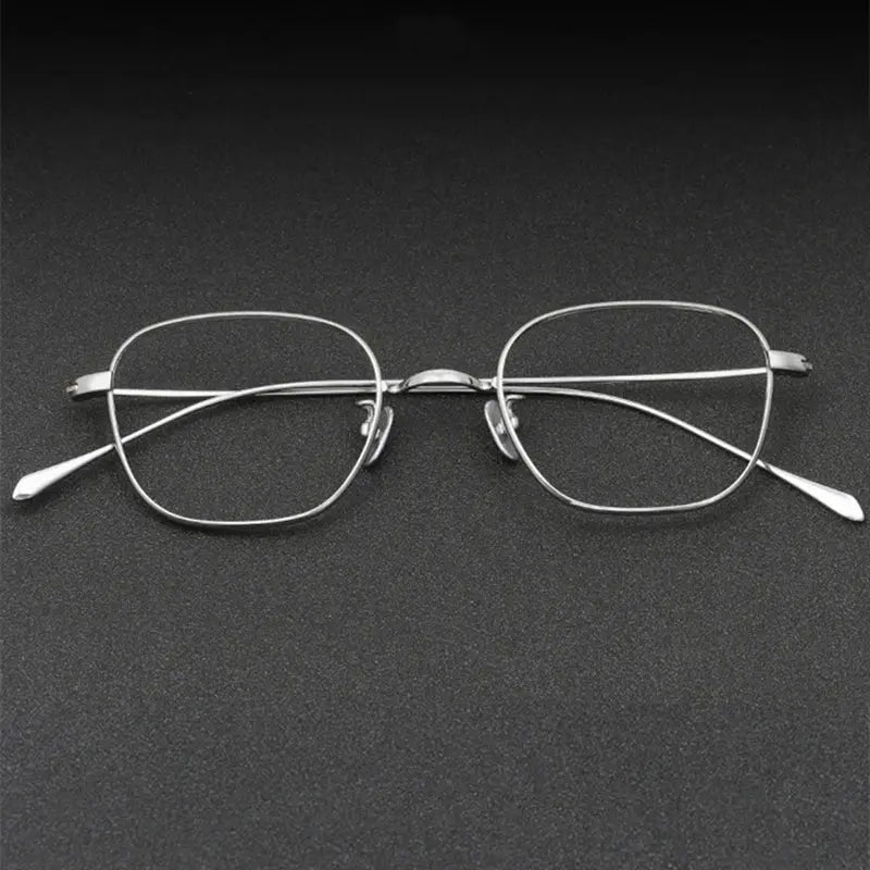 Unisex Square Full Rim Titanium Prescription Glasses 199gms — view 3 | Rx Spectacle