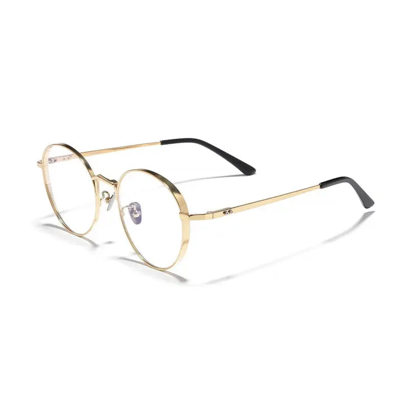 Unisex Oval Full Rim Titanium Prescription Glasses 388006 — view 6 | Rx Spectacle