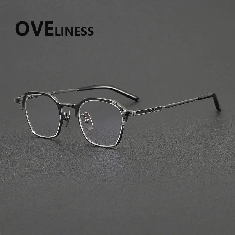 Unisex Round Full Rim Titanium Prescription Glasses 32204 — view 6 | Rx Spectacle