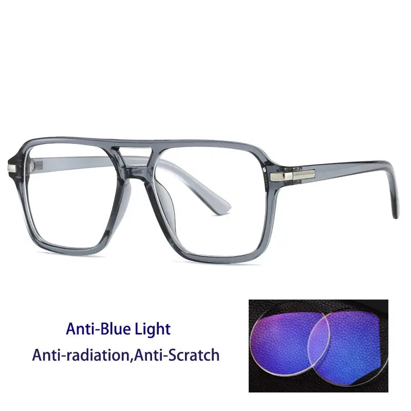 Unisex Square Full Rim Double Bridge Prescription Glasses 882200 — view 4 | Rx Spectacle